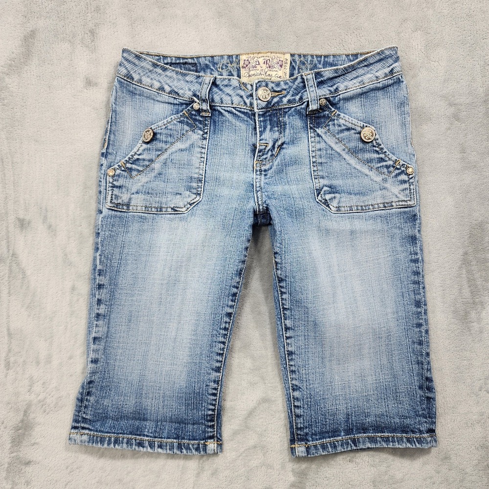 Vintage American Rag Cie Shorts Womens 3 Juniors Blue Bermuda Denim Skimmer